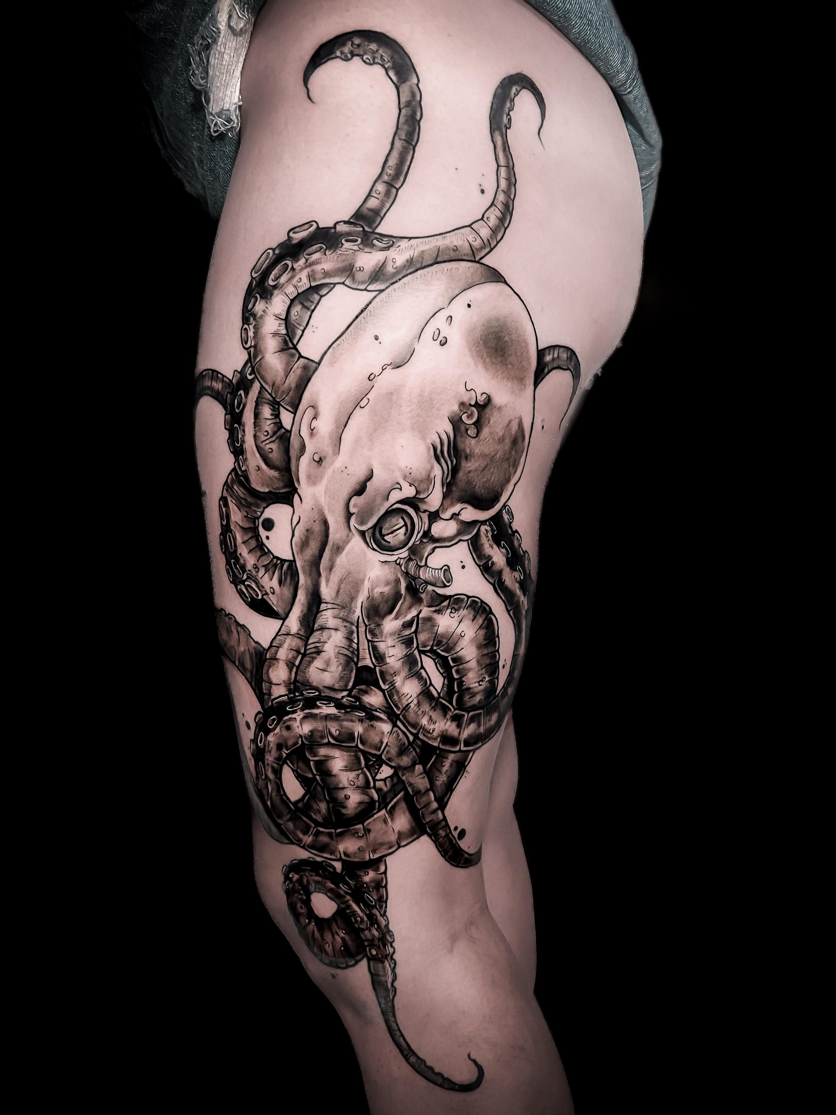 Tatuagem blackwork exemplo 1
